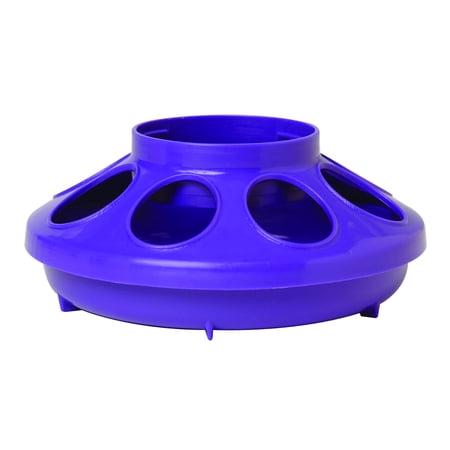 Little Giant Farm & Ag plastic feeder base, purple color, 1 quart size.