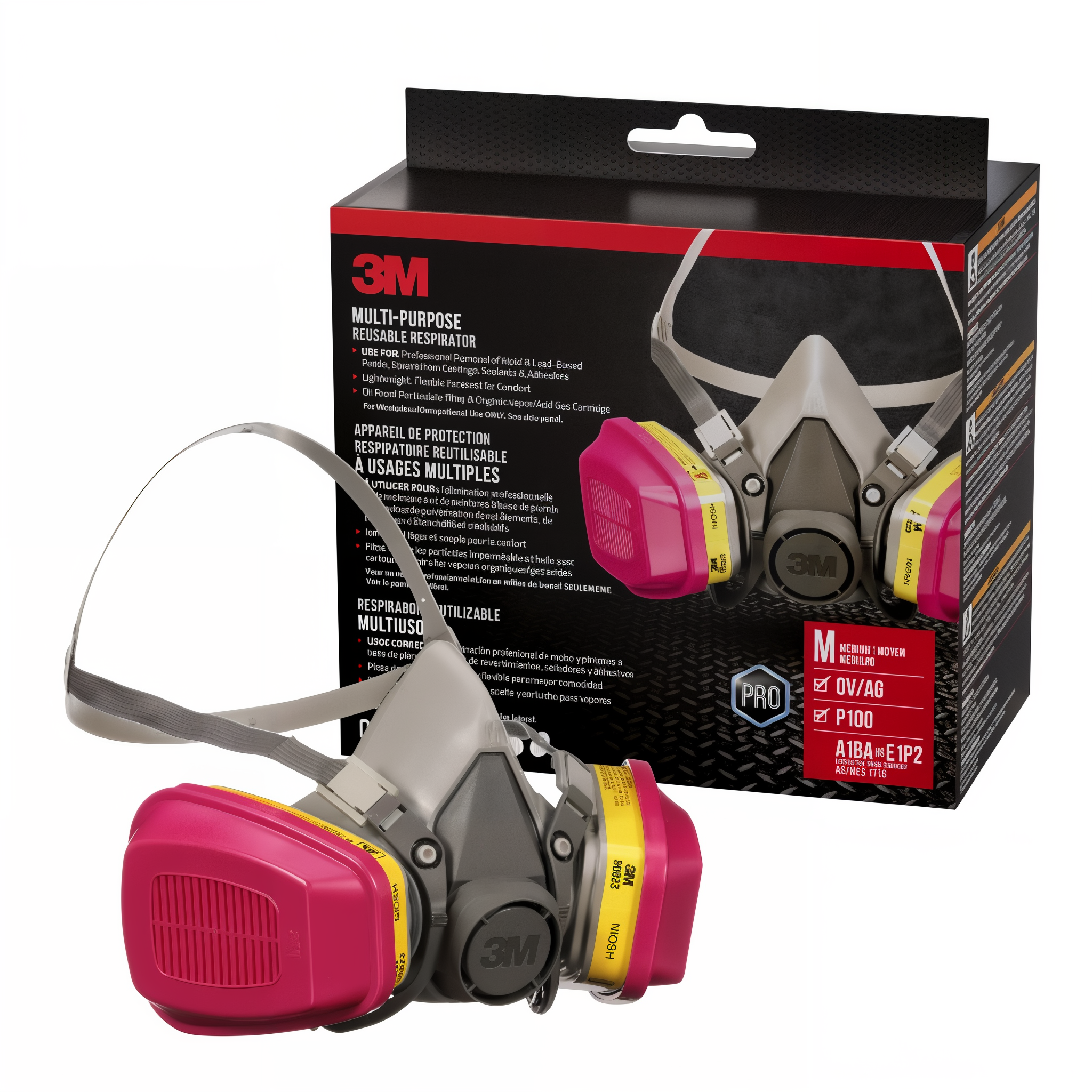 3M Multi-Purpose Reusable Respirator 62023 - in retail pack