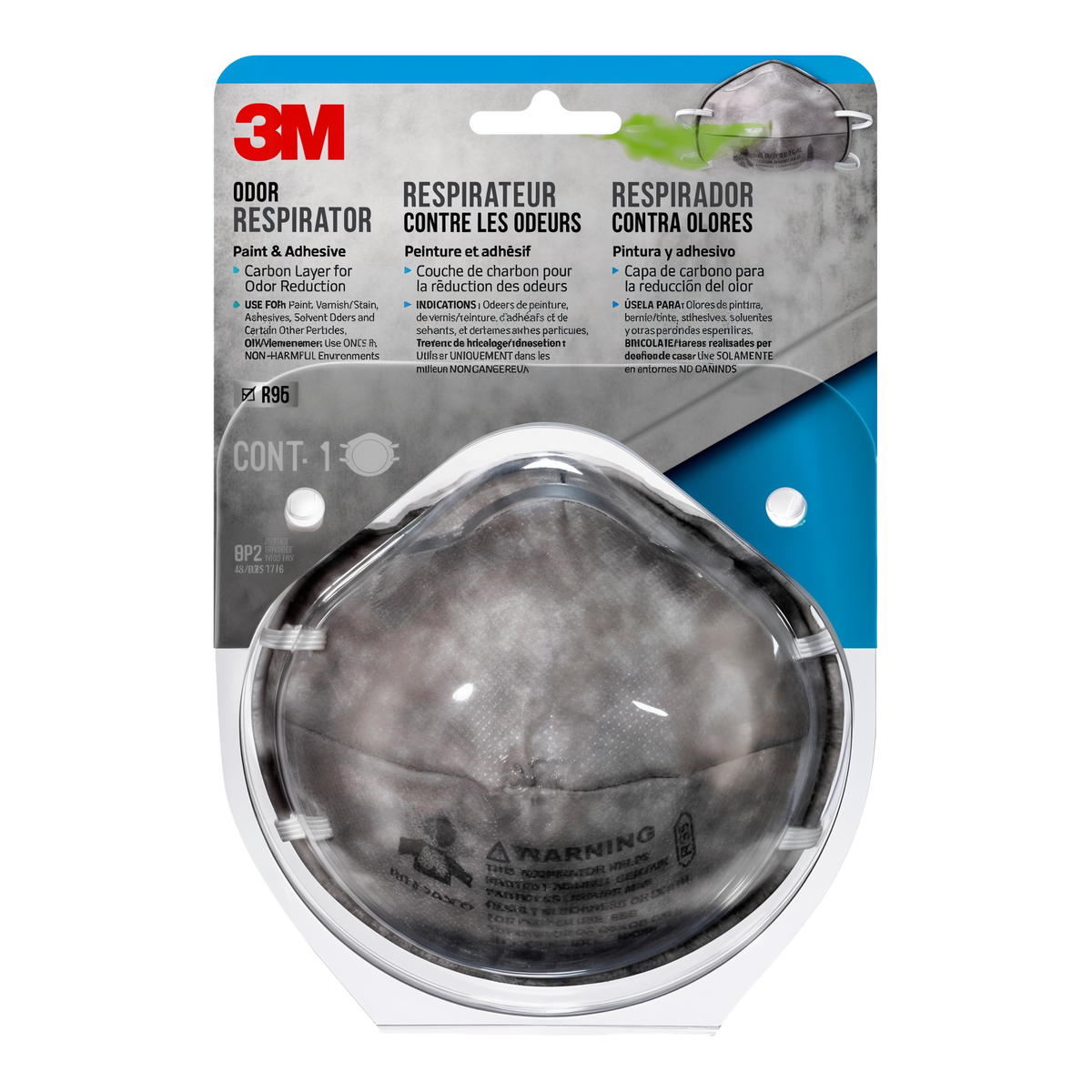 3M Latex Paint & Odor Respirator R95 -- packaging