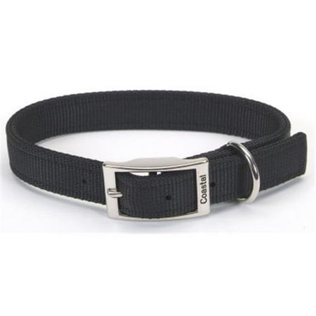 Coastal Pet Products Double Web Collar in Black, 26 inch size.