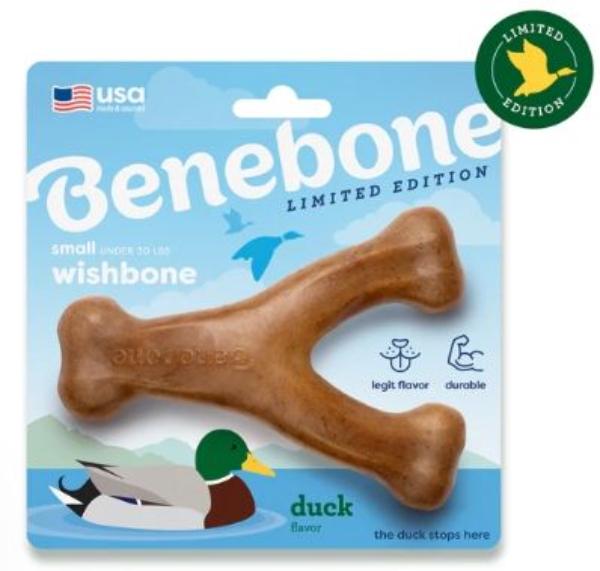 Small Limited Edition Wishbone Duck Dog Toy for playful pups. #Small
