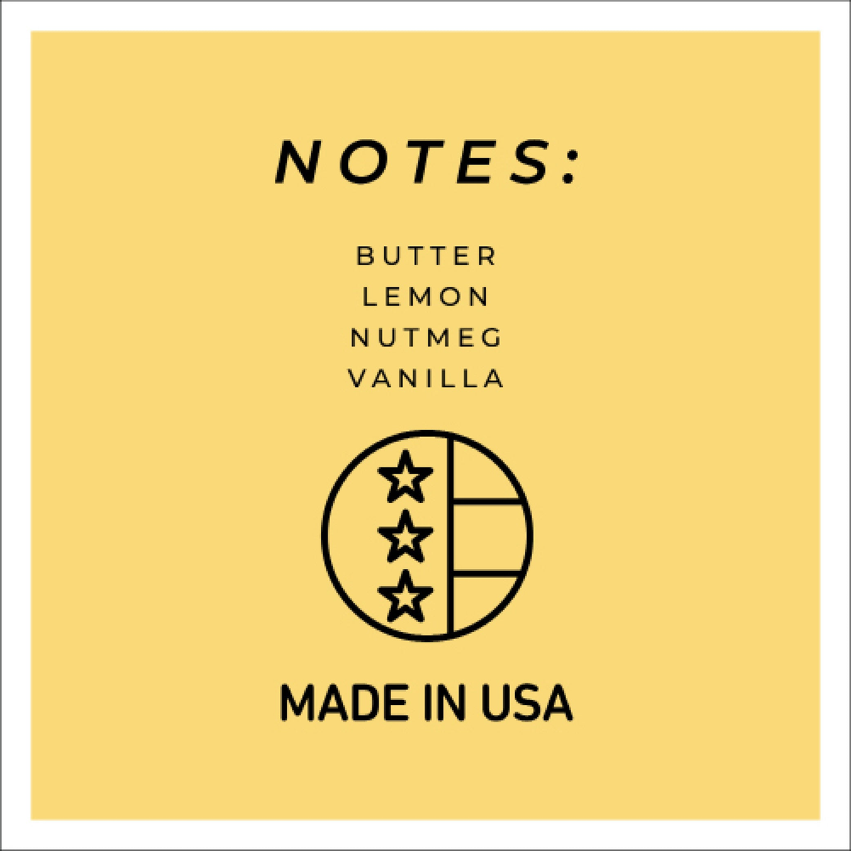 A Cheerful Giver Lemon Butter Pound Cake Keepers of the Light Jar Candle -- fragrance notes tile