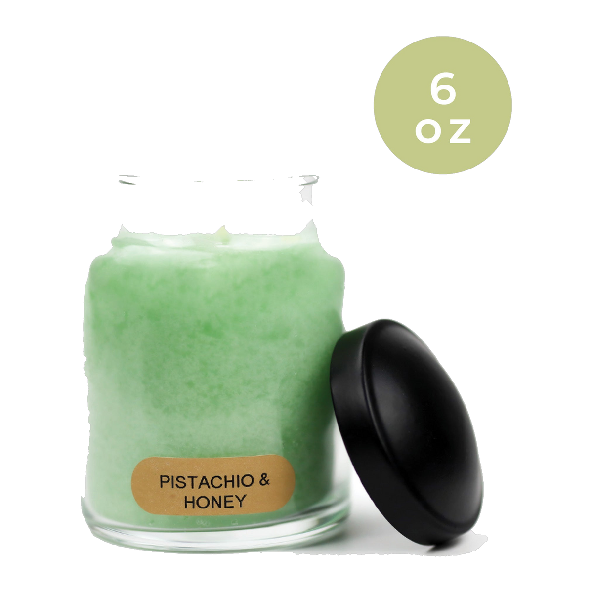 A Cheerful Giver Pistachio & Honey Keepers of the Light Jar Candle -- product image #6 oz#Per Unit