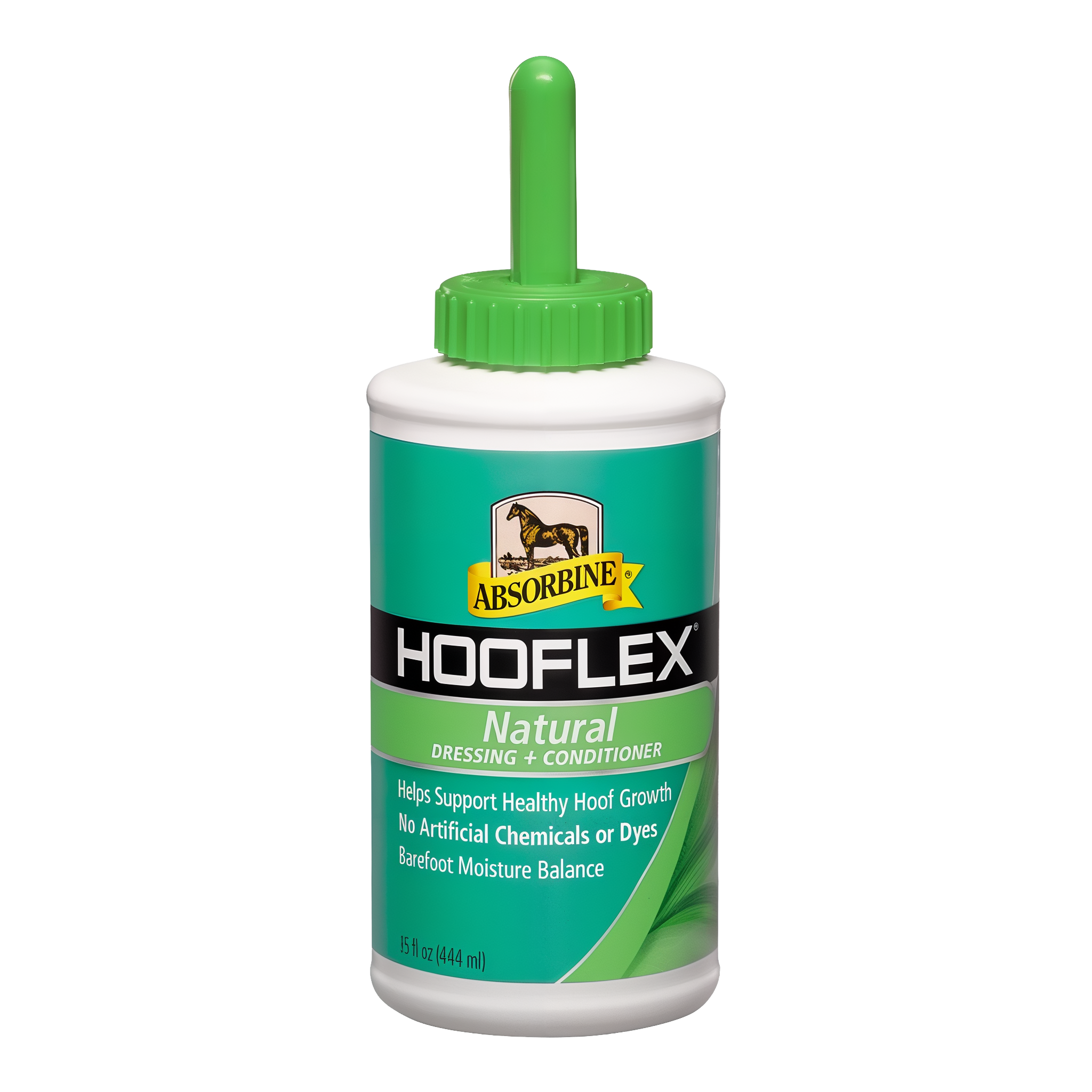 Absorbine Hooflex natural dressing and conditioner, 15 oz bottle with applicator brush