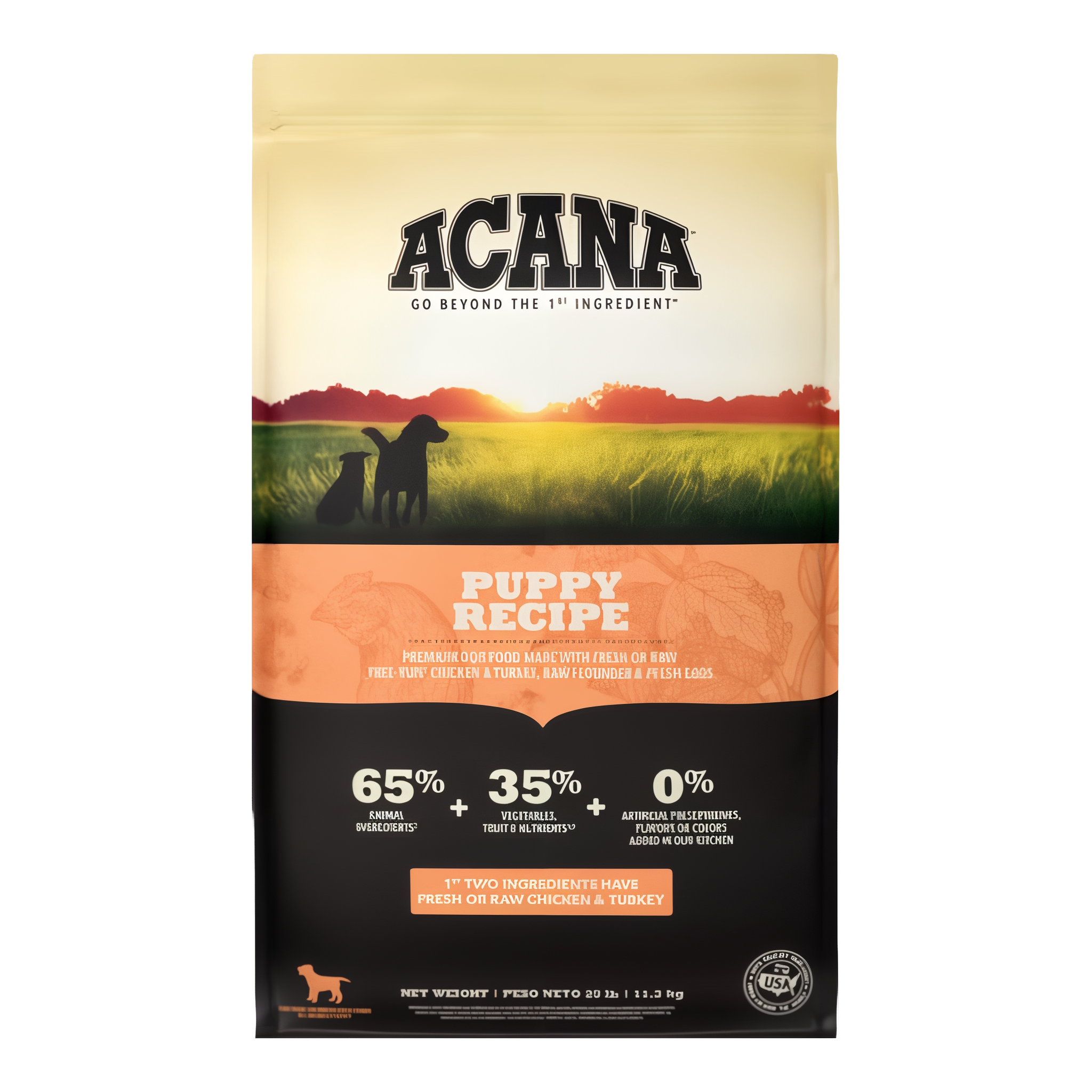 Acana Heritage Grain-Free Puppy and Junior Dog Food, 25 lb bag #25 lb