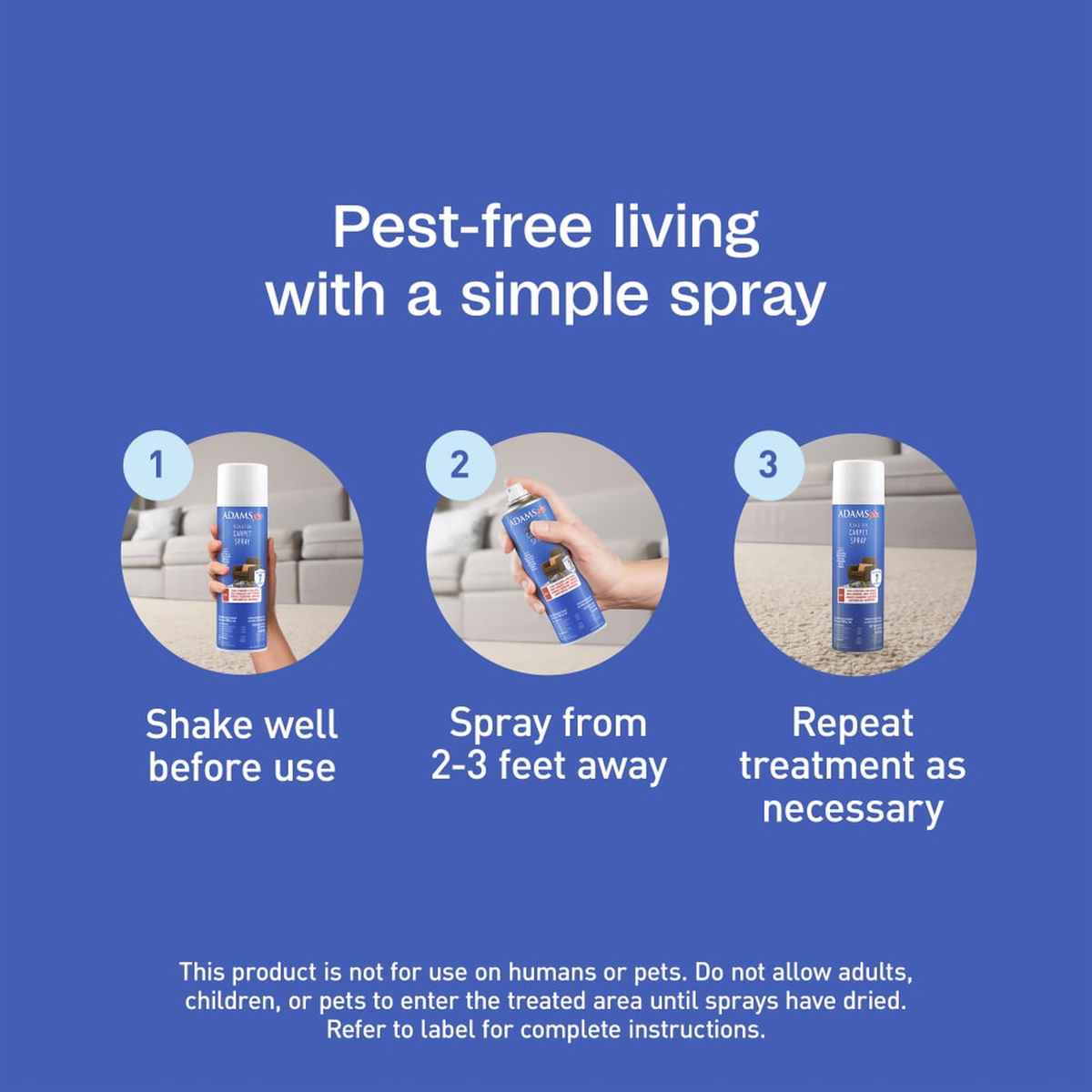 Adams Plus Flea & Tick Carpet Spray - 16 oz (6)