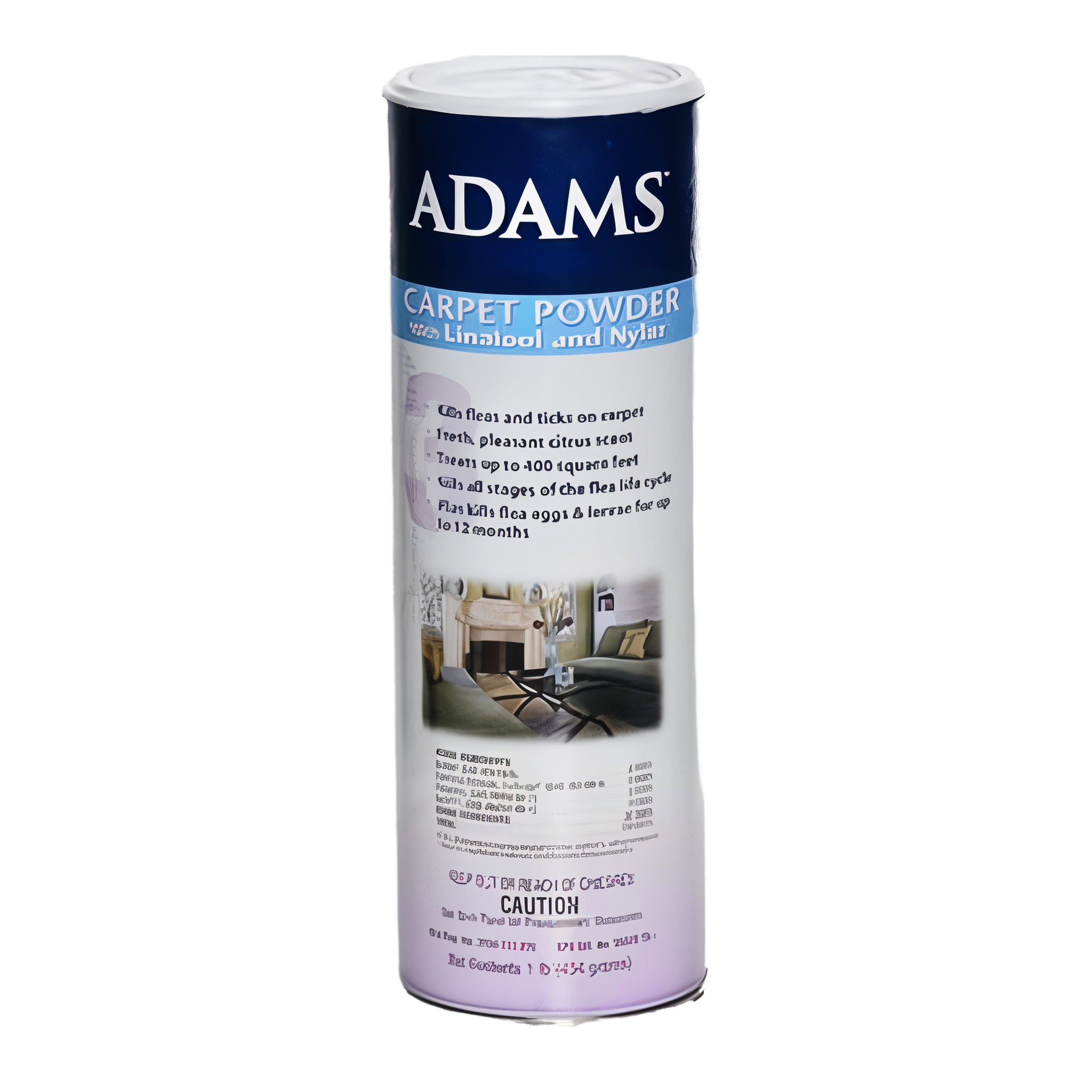 Adams Carpet Powder with Linalool and Nylar Kills Fleas & Ticks