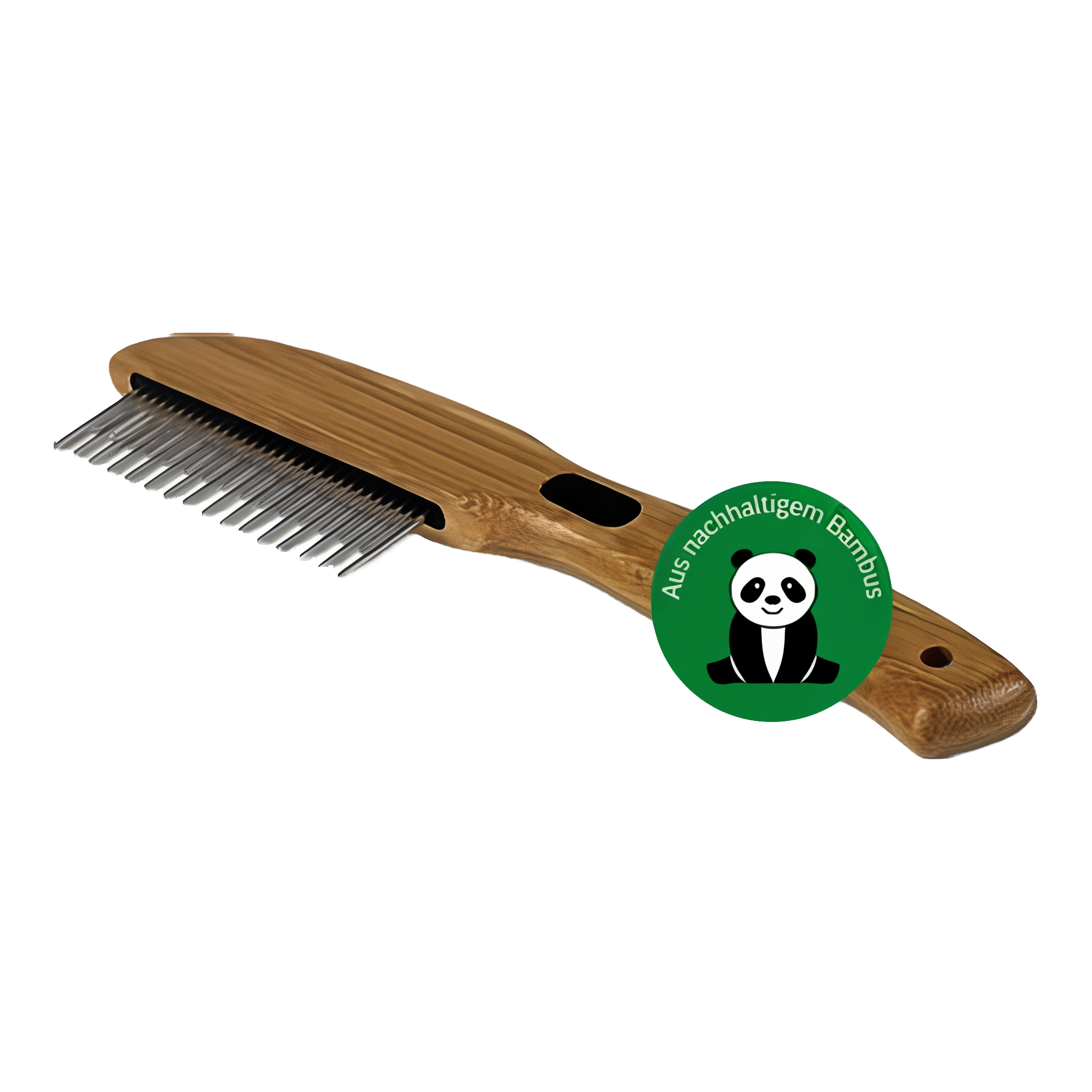 Alcott Bamboo Groom Rotating Pin Comb featuring 31 rotating pins