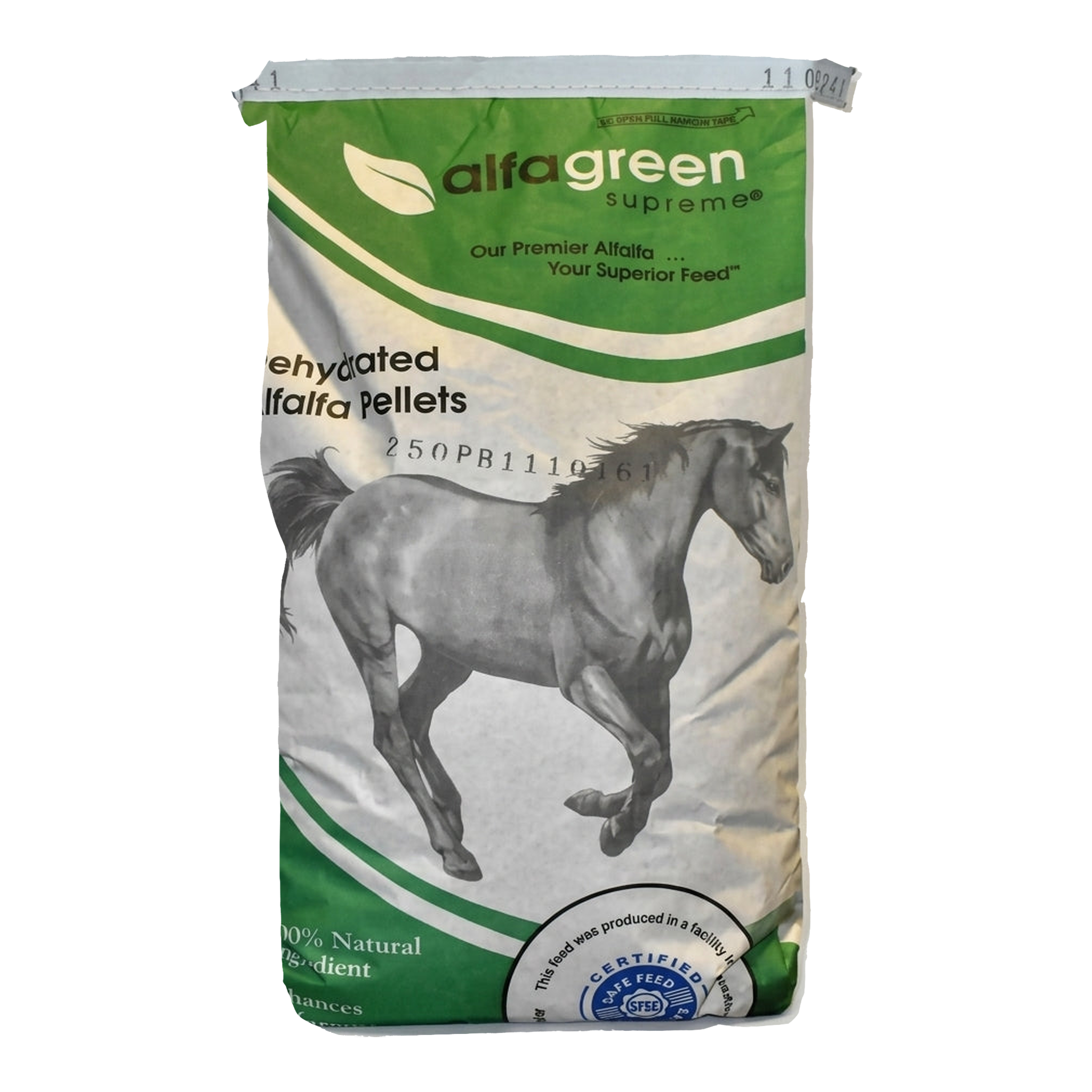Alfagreen Supreme Dehydrated Alfalfa Pellets bag