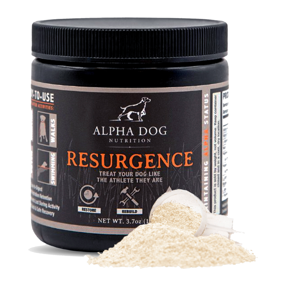 Alpha Dog Nutrition Resurgence Hydration & Recovery Supplement for Dogs 3.7 oz -- product image
