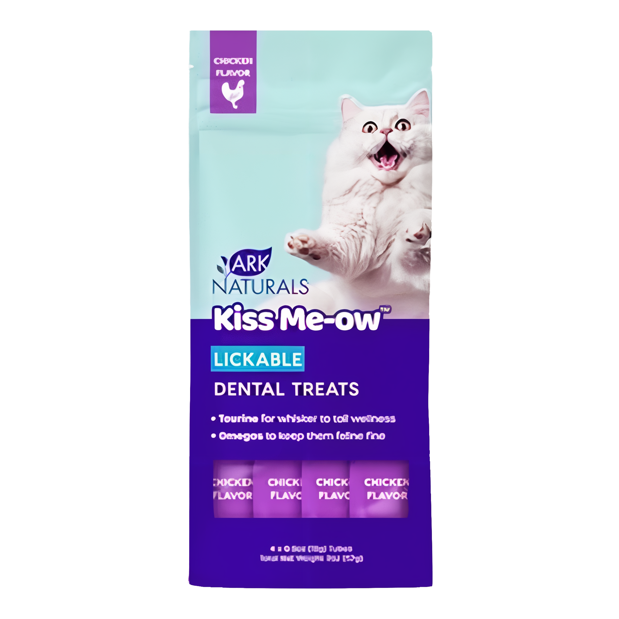Antelope Ark Naturals Kiss Me-Ow Lickable Chicken Dental Treat for Cats