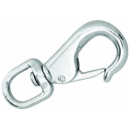 Campbell Round Nickel Swivel Eye Quick Snap