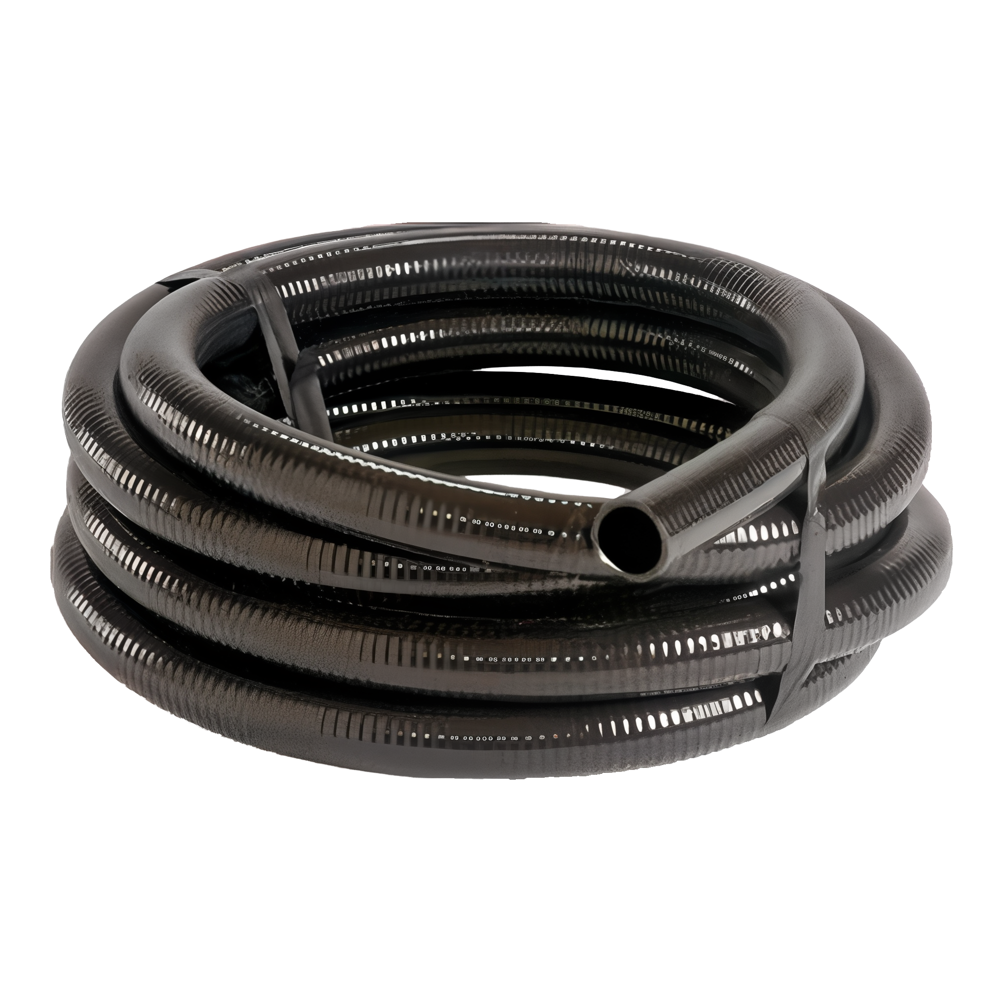 Atlantic Water Gardens black PVC flex pipe, 1.5 inch diameter by 25 feet.