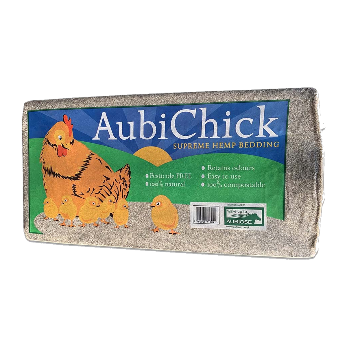 Aubiose AubiChick Supreme Hemp Bedding 22 lb -- product image