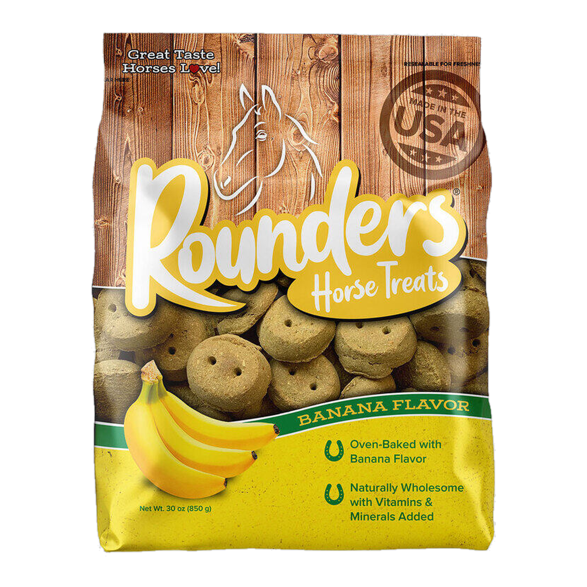 Banana Rounders Horse Treats 30 OZ
