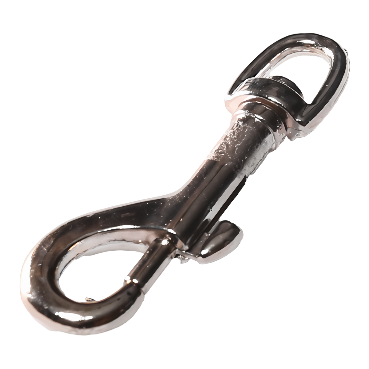 Baron swivel-eye leash snap in nickel-plated steel