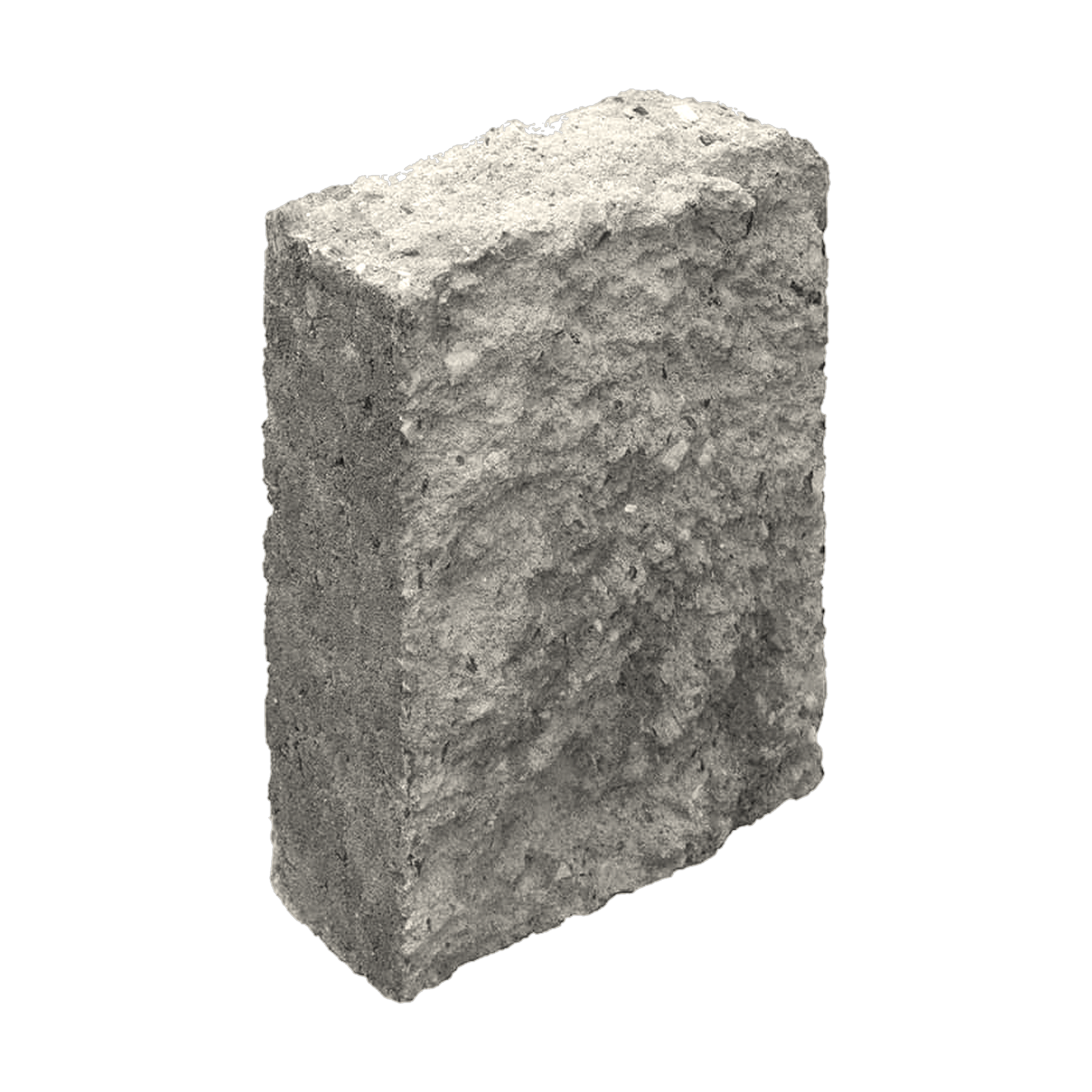 Belgard Edgestone Edger concrete edging block in Pewter Blend warm grey, sold by the square foot #Pewter Blend#Sq Ft
