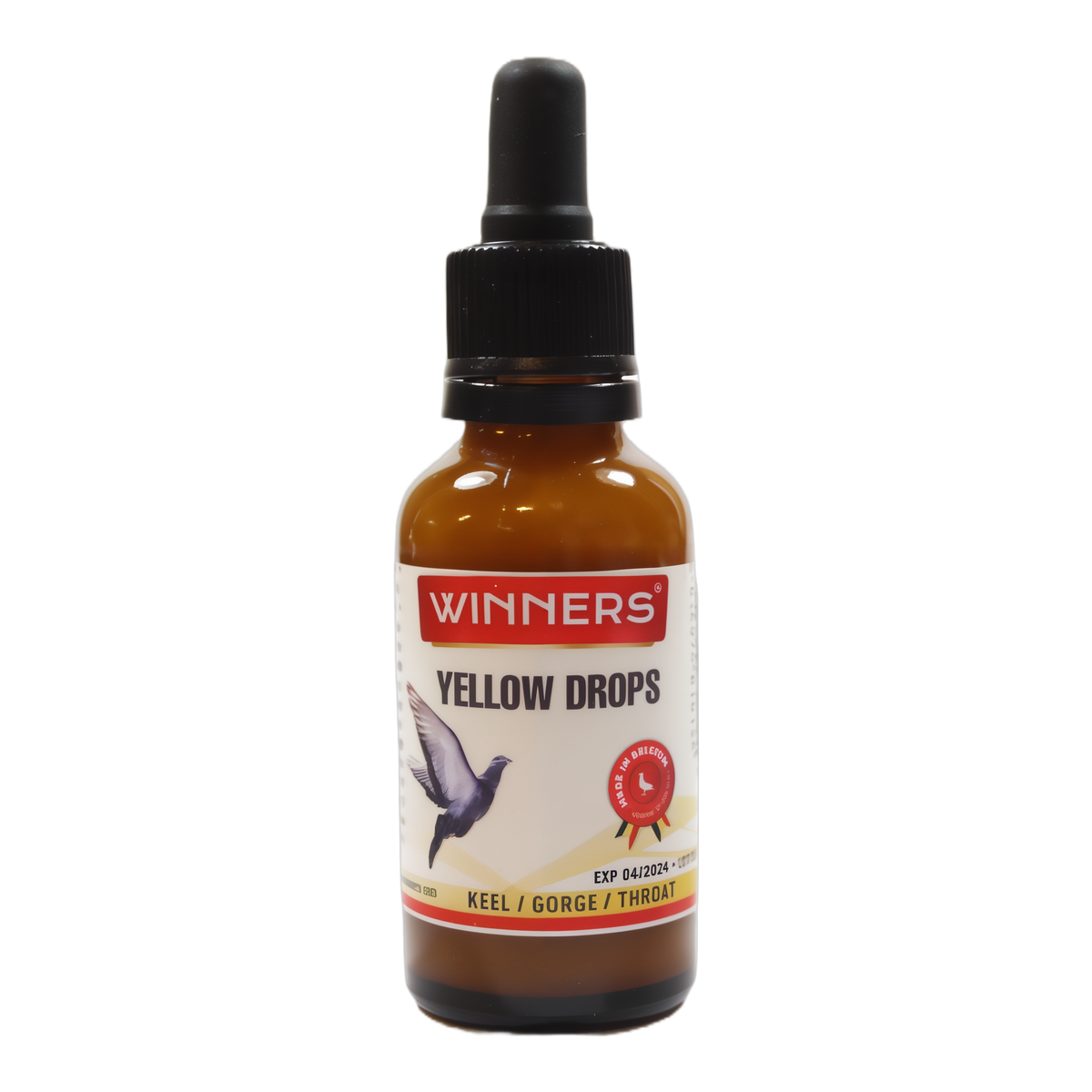 Belgian Winners Yellow Drops Pigeon Throat Drops -- product image