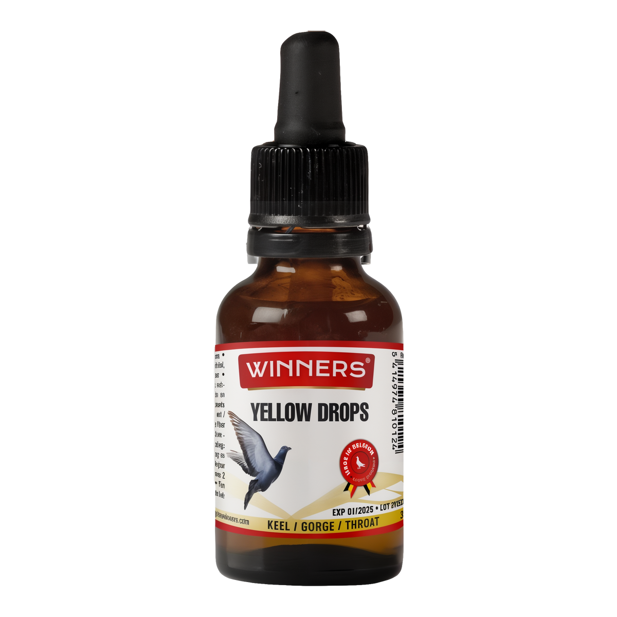Belgian Winners Yellow Drops Pigeon Throat Drops -- product image