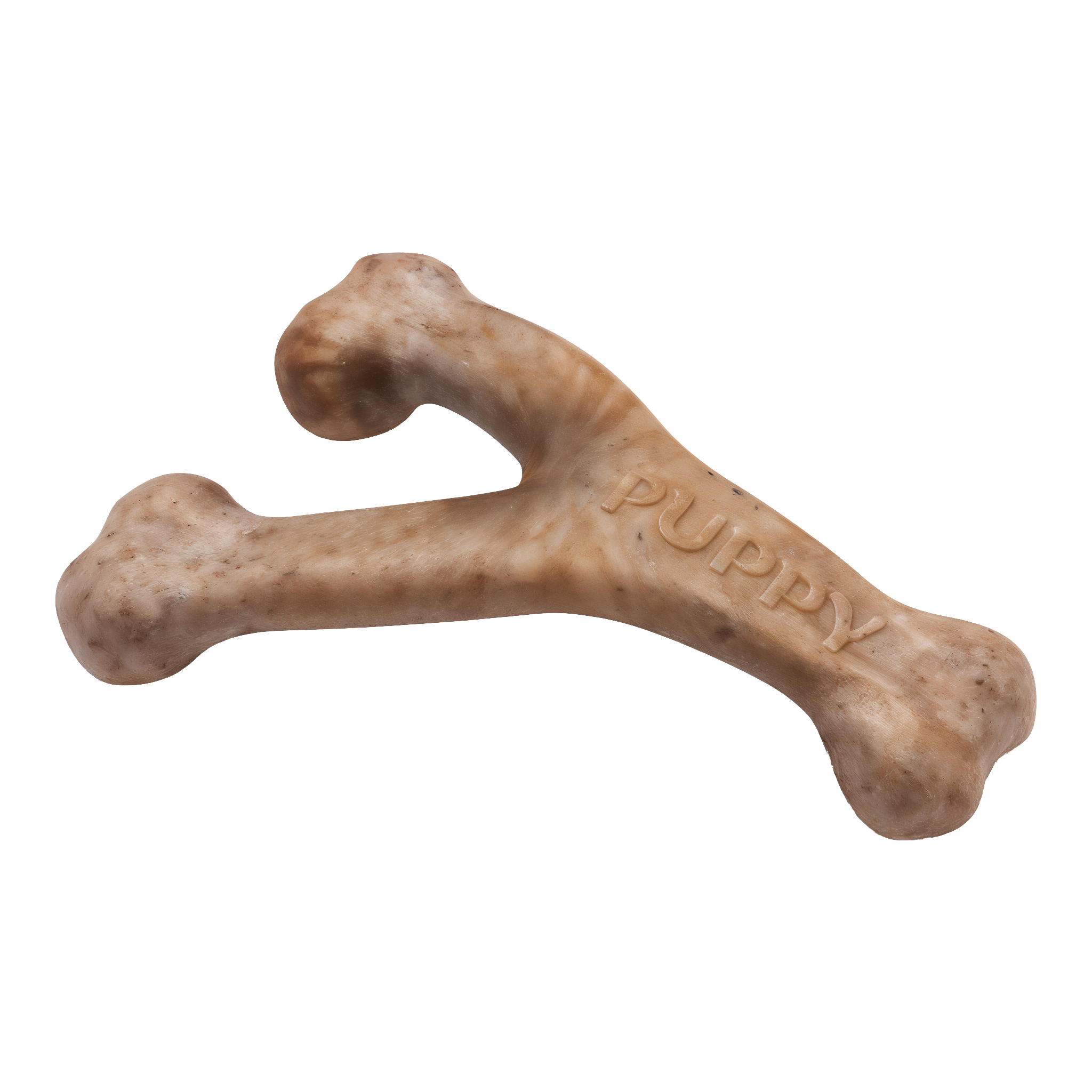 Benebone Puppy Wishbone chew toy, medium bacon