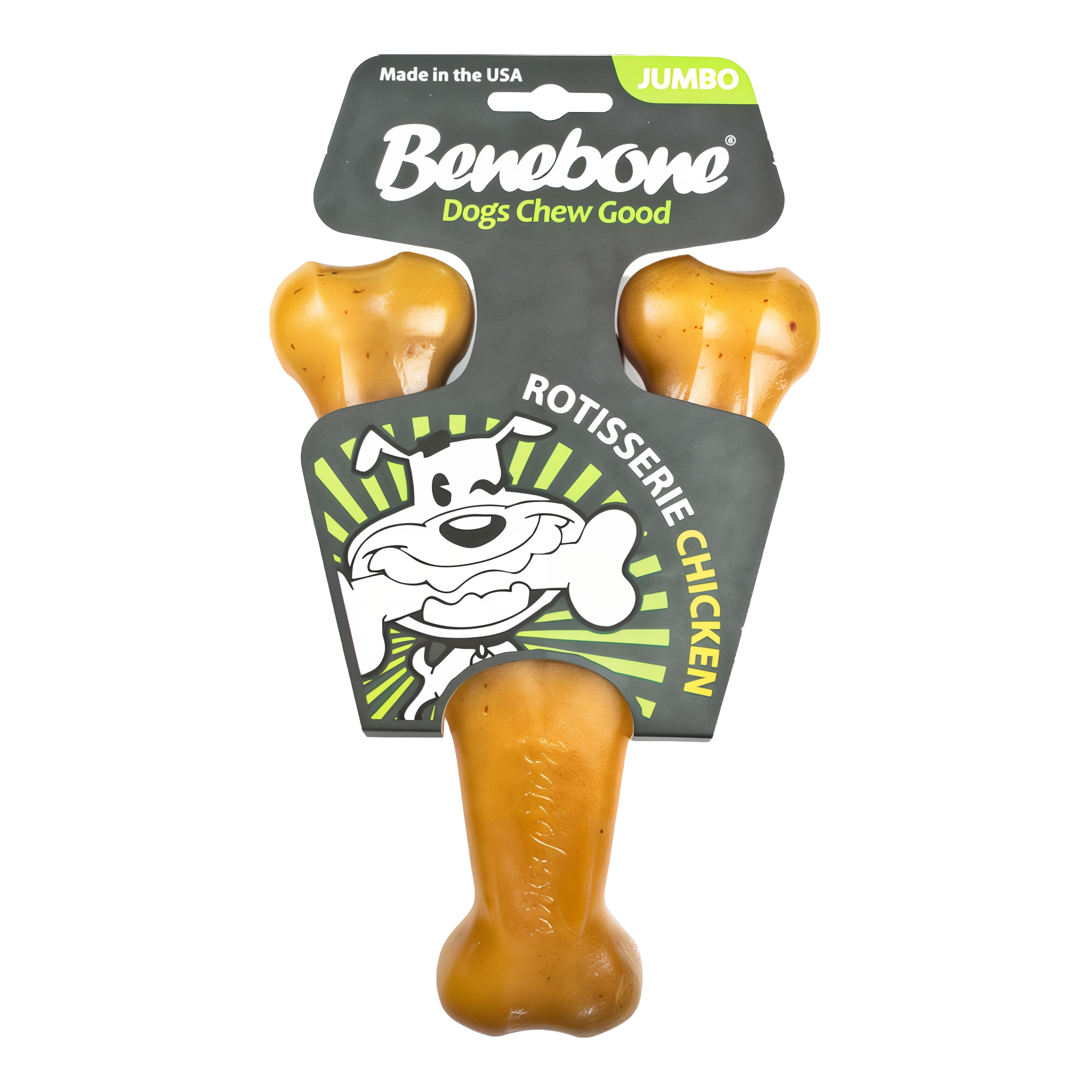 Benebone Chicken Wishbone Dog Chew Toy, large size