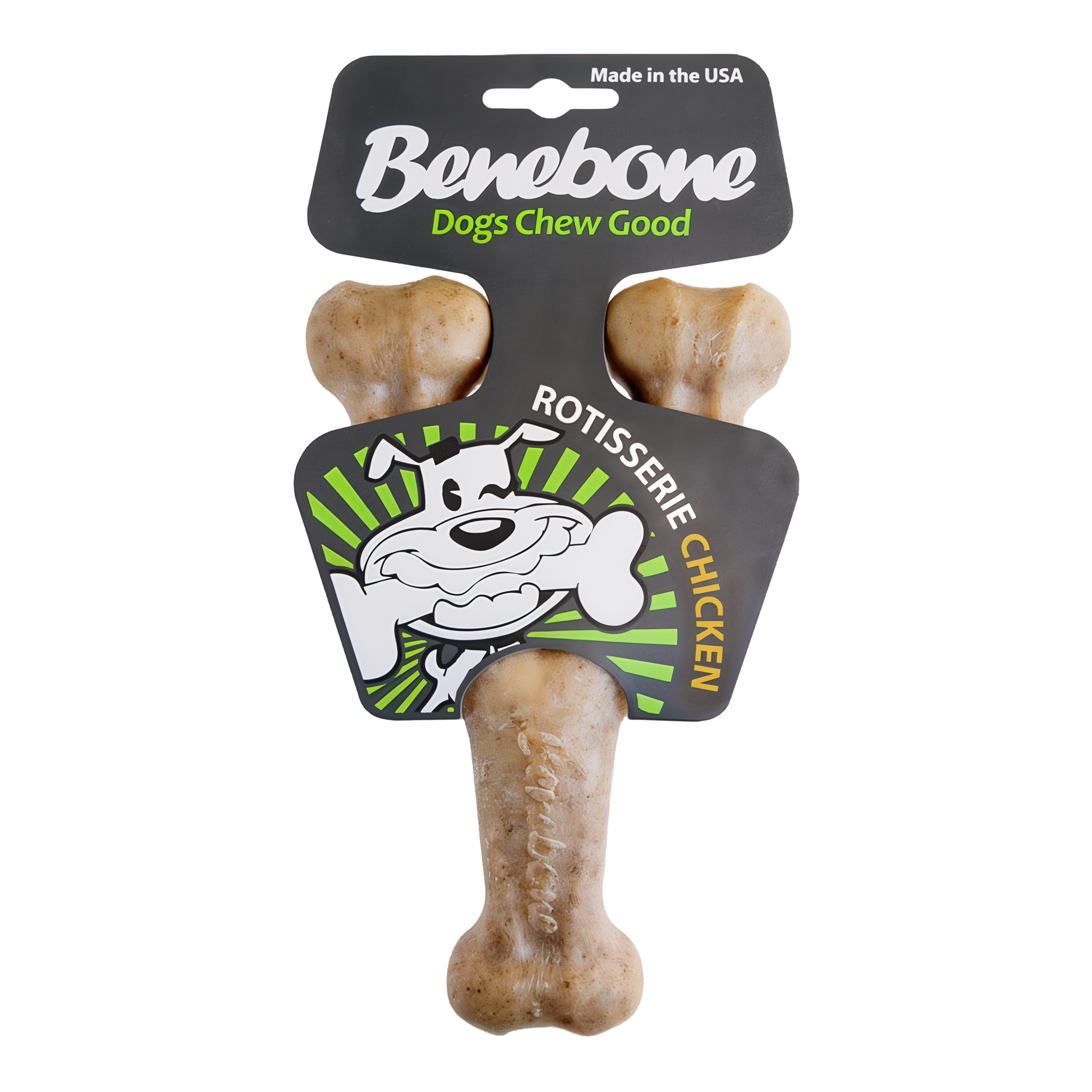 Benebone Chicken Wishbone Dog Chew Toy, medium size
