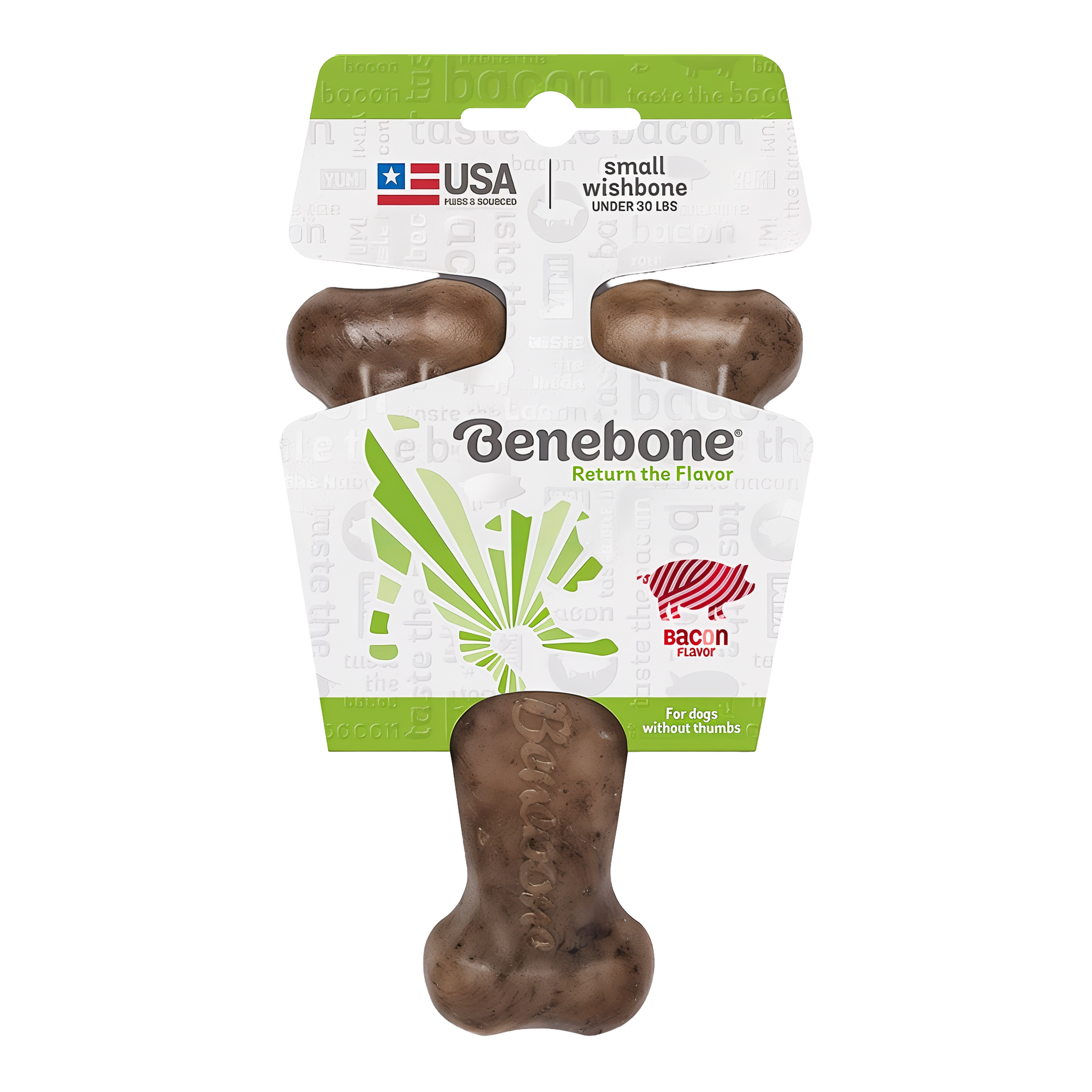 Benebone Wishbone Dog Chew Toy, Medium size for average dogs