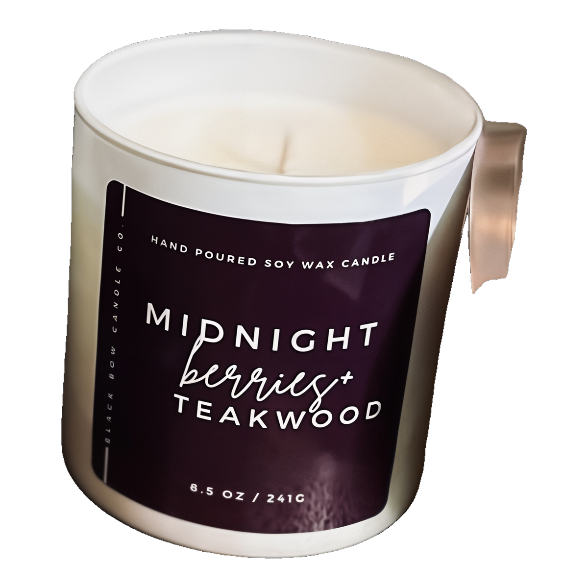 Black Bow Candle Co. Midnight Berries + Teakwood 17 oz 3-Wick Soy Candle -- product image
