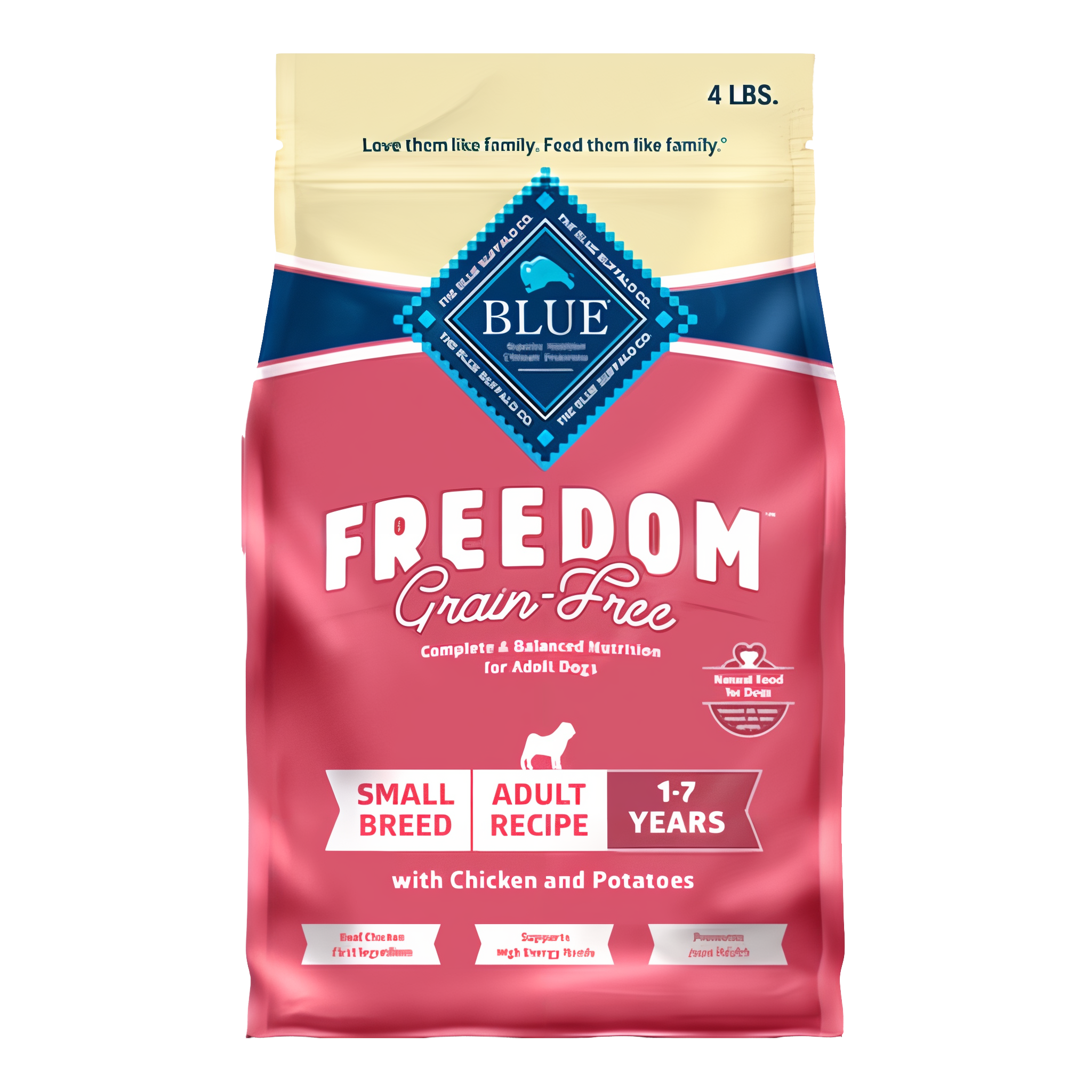 Blue Buffalo Freedom Grain-Free Small Breed Adult Dry Dog Food Chicken & Potatoes