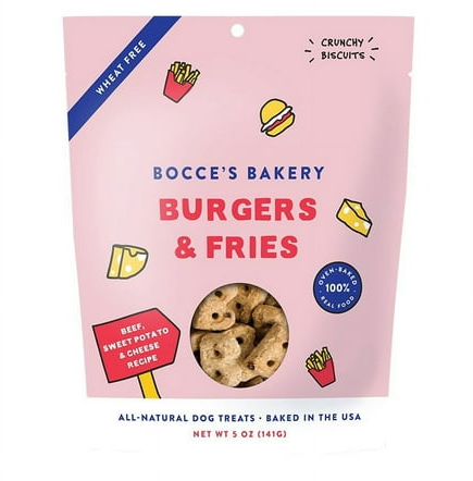 Bocce's Bakery Burgers and Fries Dog Treats
