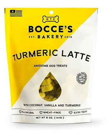 Bocce's Bakery Turmeric Latte with Vanilla, Banana and Coconut Flavor Dog Treats