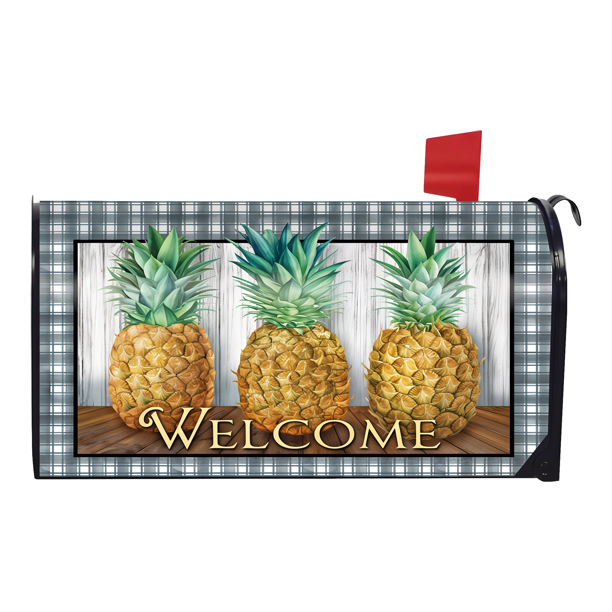 Briarwood Lane Checkered Pineapple Everyday Mailbox Cover