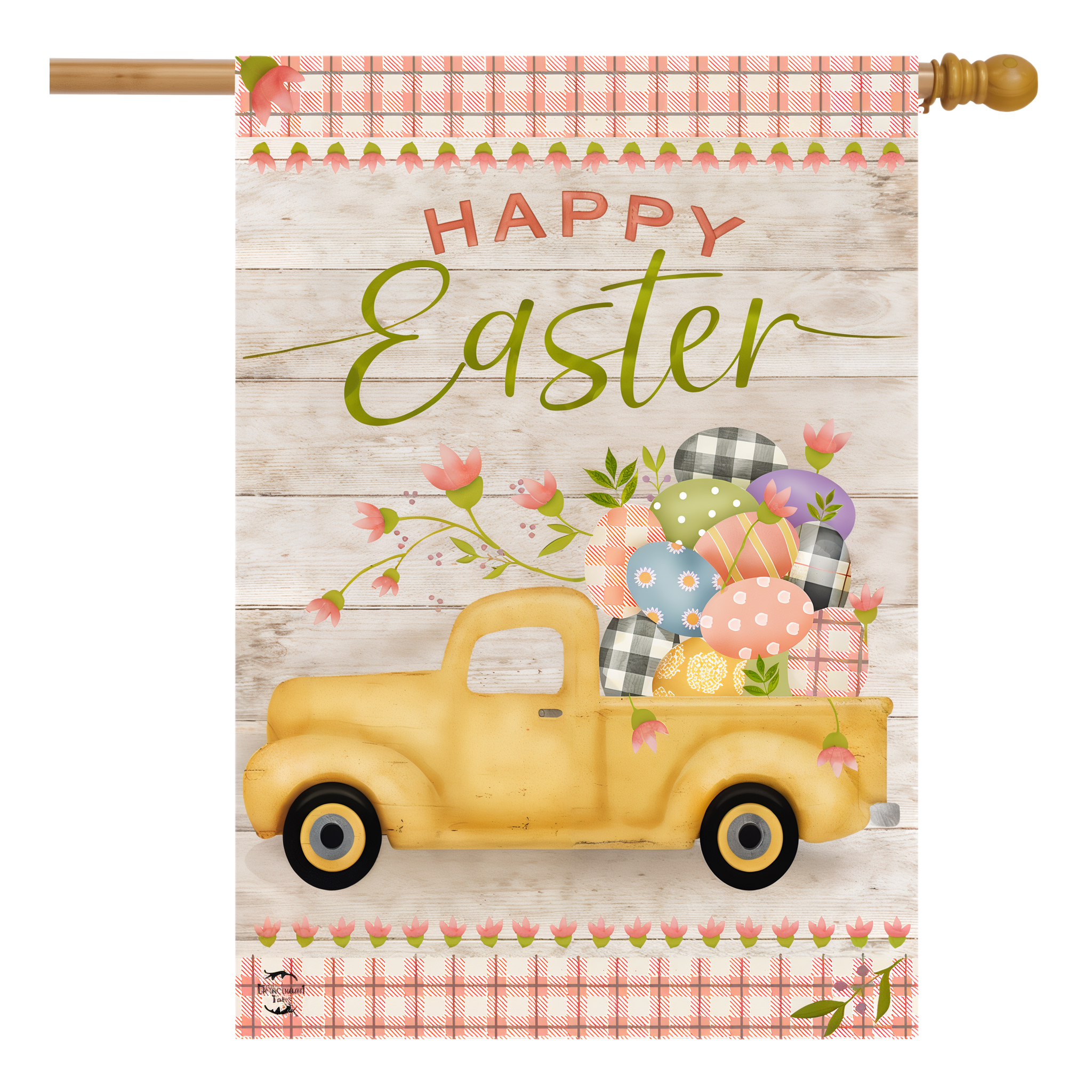 Briarwood Lane Easter Egg Pickup Holiday House Flag -- 28" x 40"