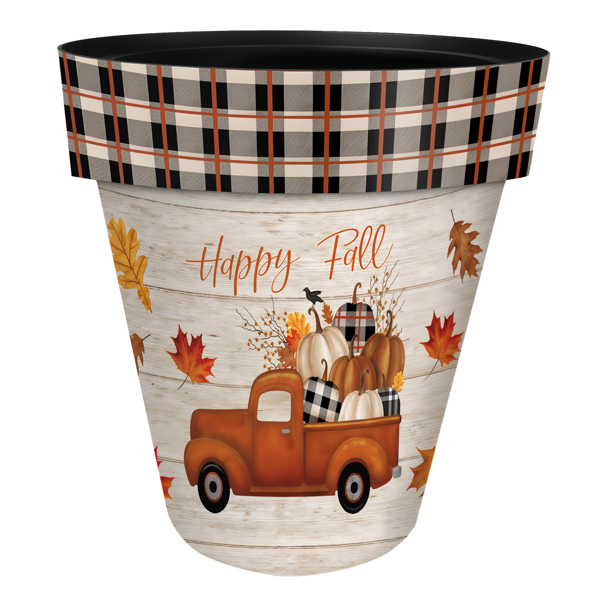 Briarwood Lane Happy Fall Pickup Truck Large Planter -- 15" x 15" x 14"