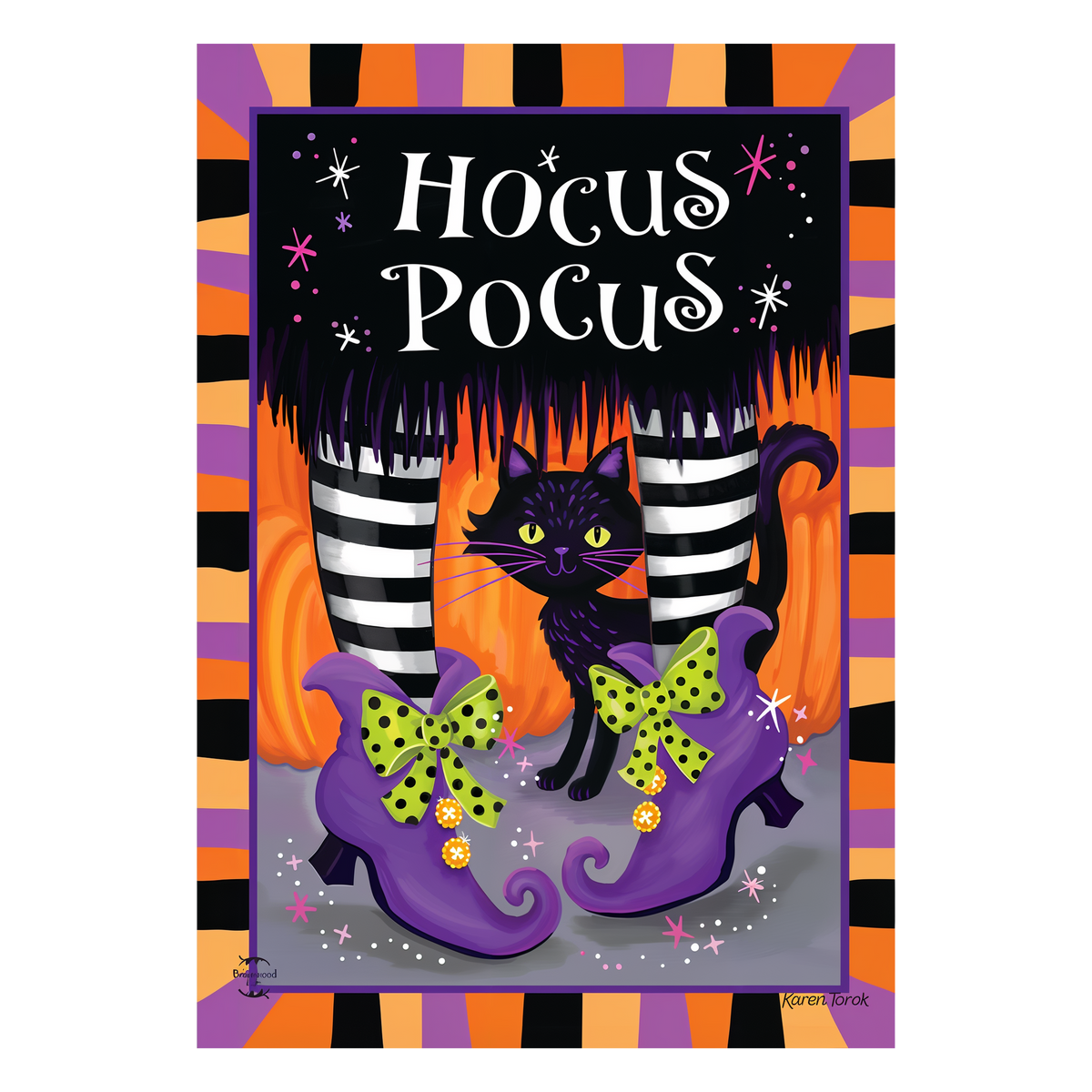 Briarwood Lane Hocus Pocus Flag House Flag -- artwork detail view