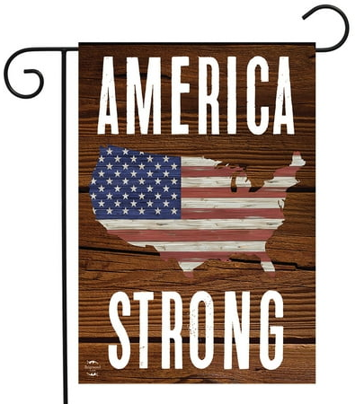 Briarwood Lane America Strong Patriotic Double-Sided Garden Flag