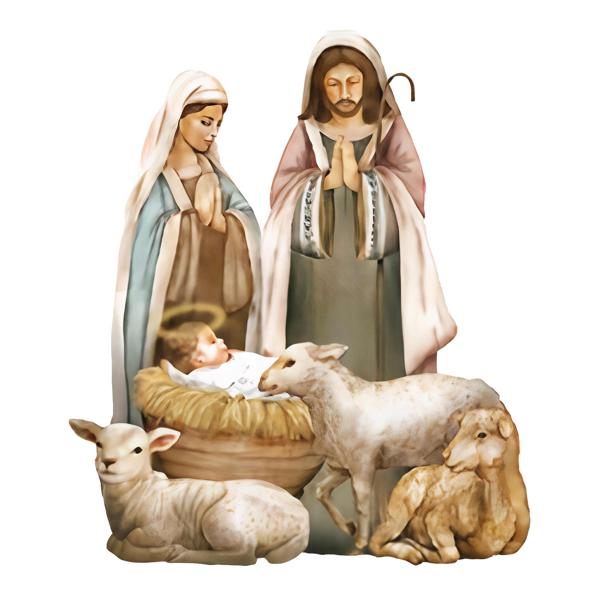 Briarwood Lane Away in a Manger Metal Art
