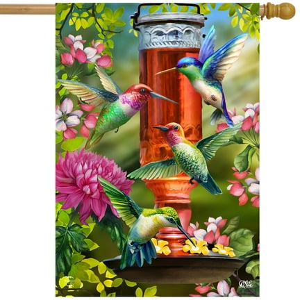 Briarwood Lane Hummingbird Feeder Spring House Flag