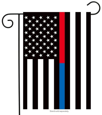 Briarwood Lane Thin Blue & Red Line Garden Flag