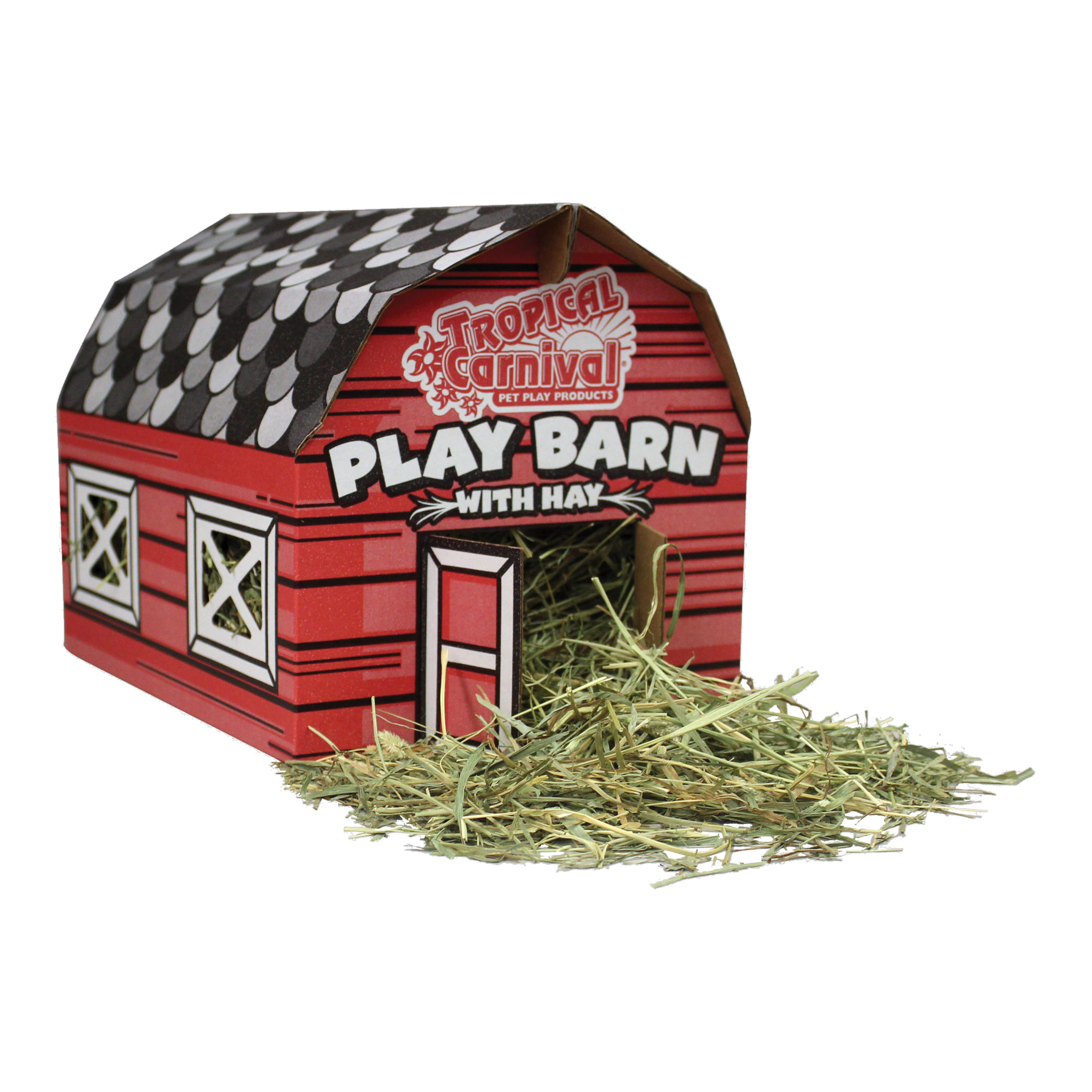 Tropical Carnival Play Barn with Hay, front of packaging