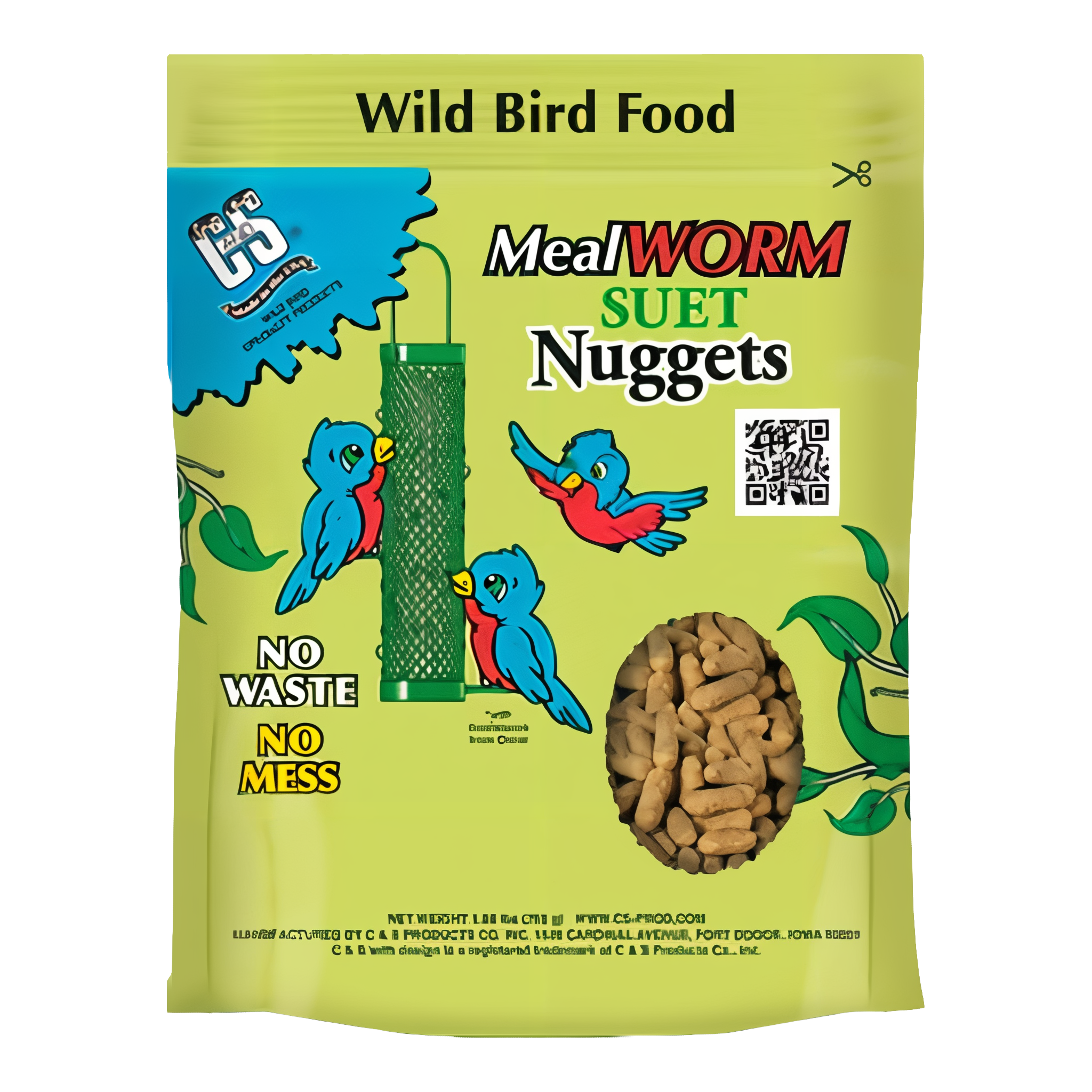 C&S Products Mealworm Suet Dough Nuggets Wild Bird Food