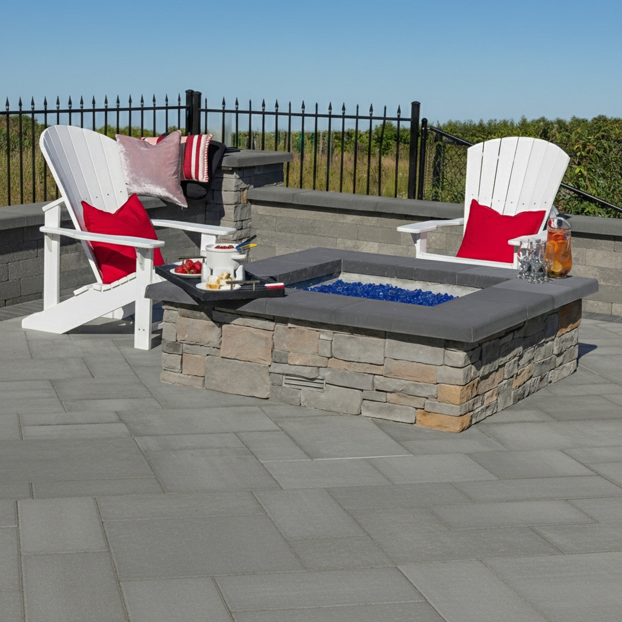Crusader 12" x 24" Cap with Armortec - Lifestyle 1 #Onyx Natural#Sq Ft