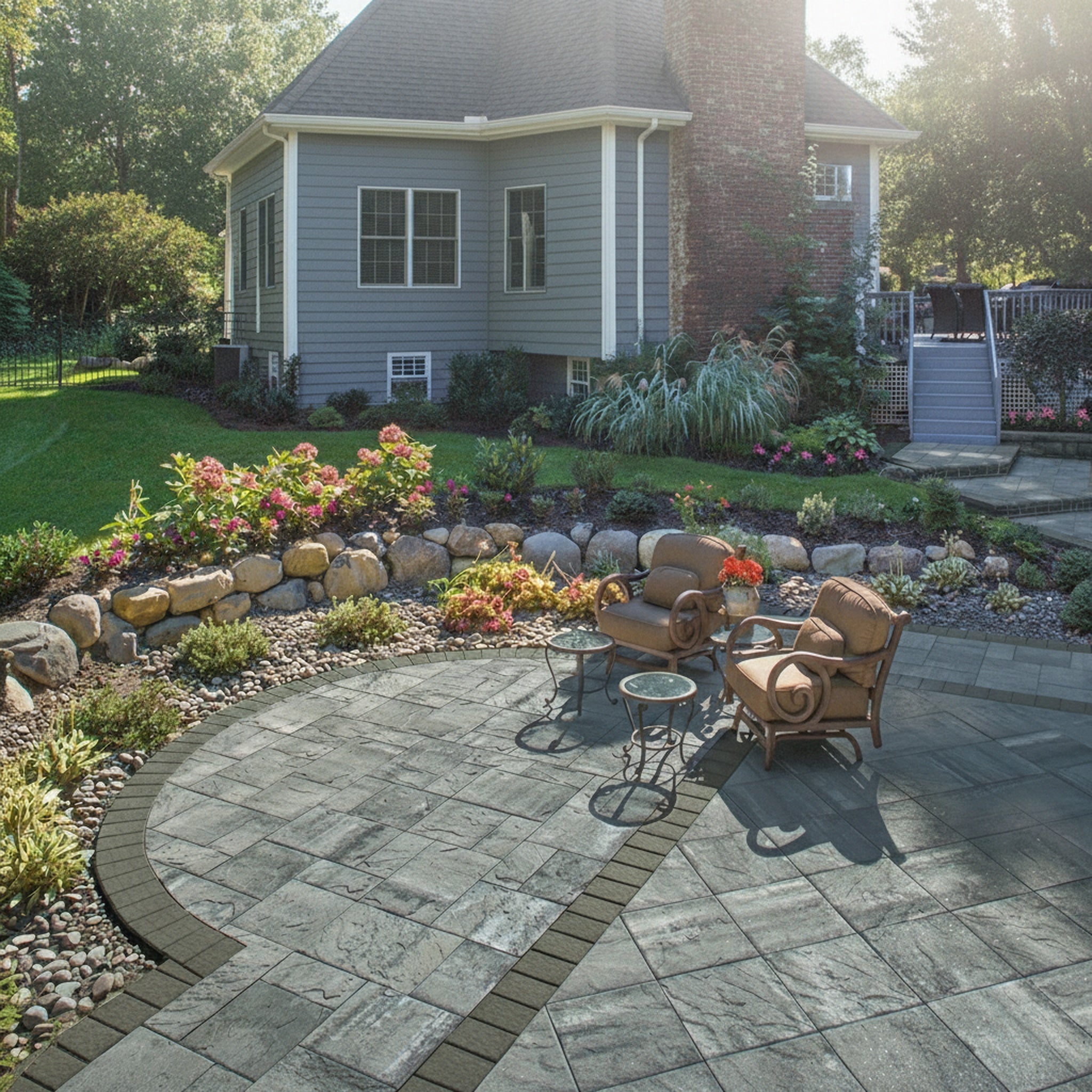 Sherwood Ledgestone 18" x 18" Smooth - Lifestyle 3
