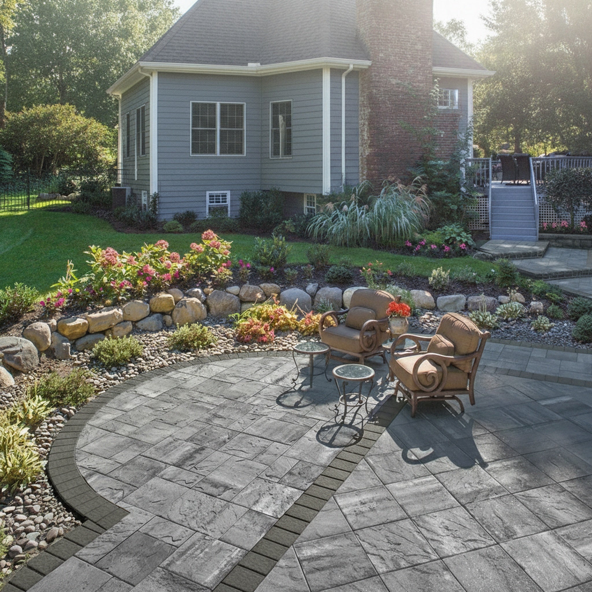Sherwood Ledgestone 18" x 18" Smooth - Lifestyle 3
