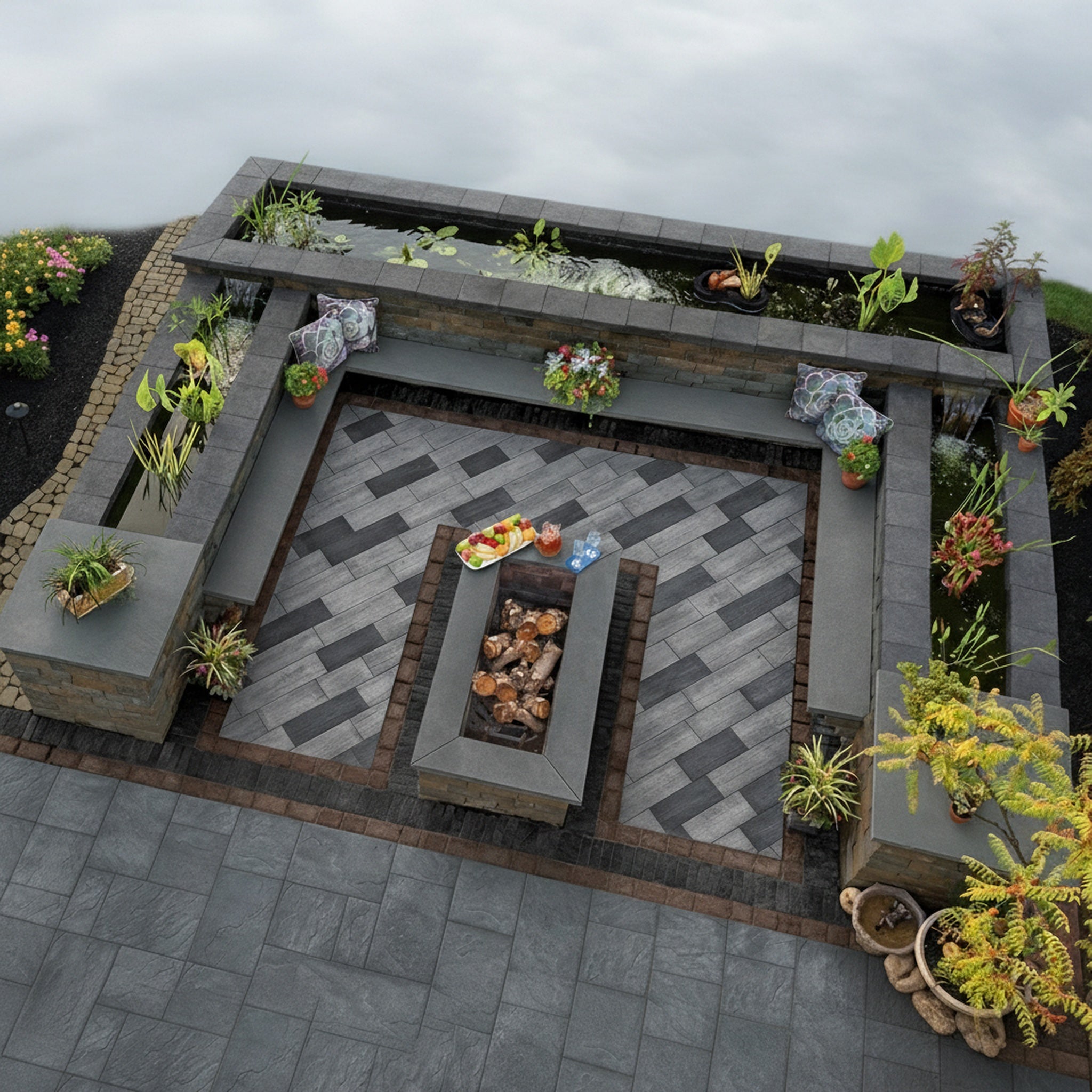 Sherwood Timber Stone 4-Pc. Design Kit - Lifestyle 1