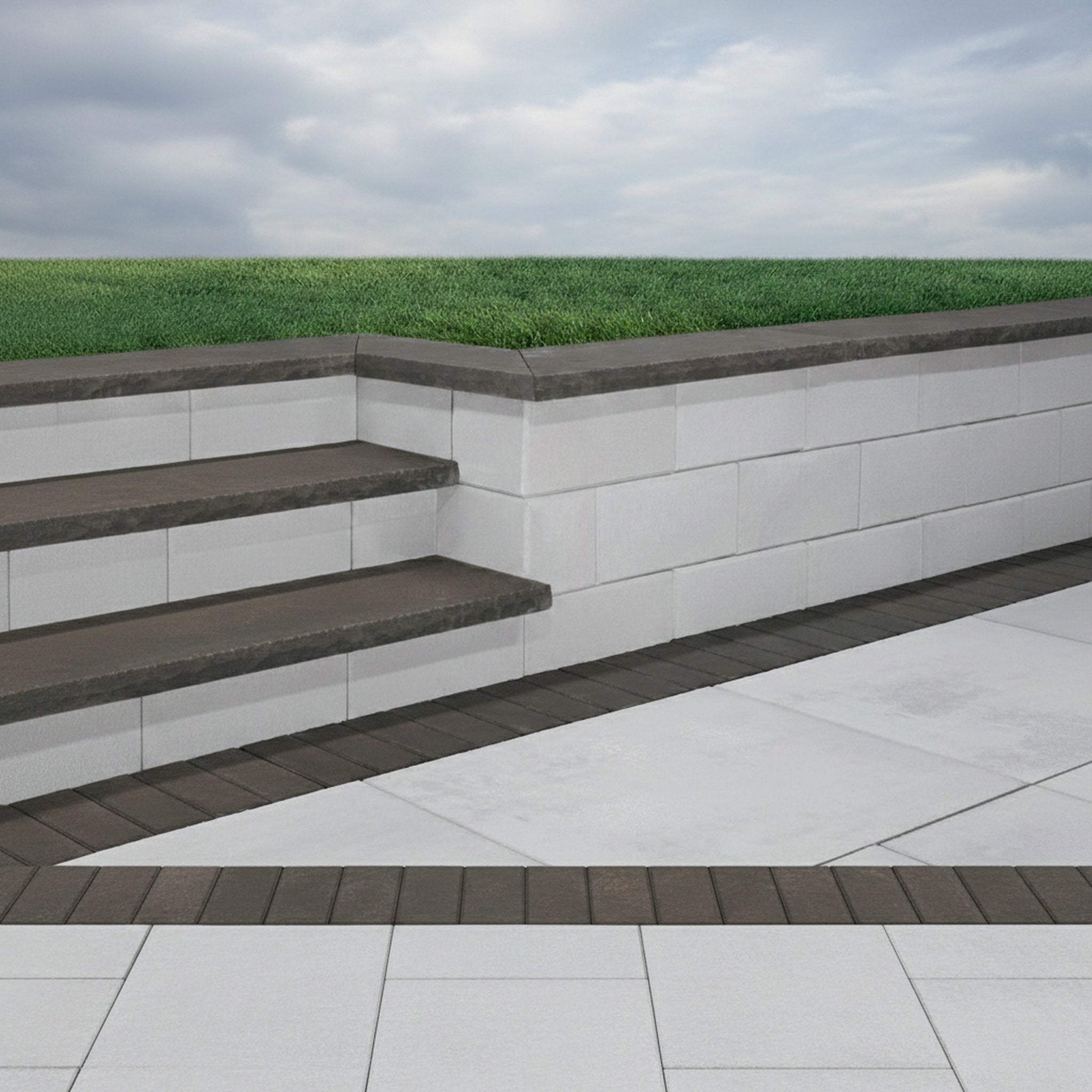 Sigma Plus 8" Corners Smooth 8" x 18" x 8" (C) - Hero #Onyx Natural#Sq Ft