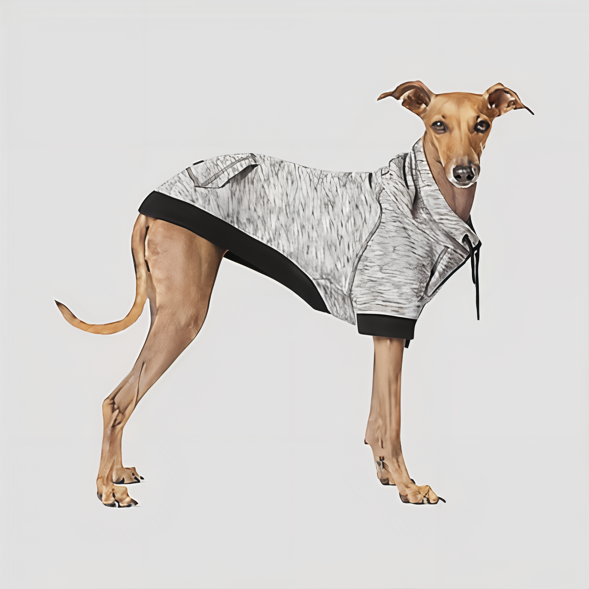 Canada Pooch Hero Dog Hoodie in Gray, Size 22. #Gray#22"