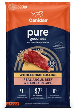 Canidae Pure with Wholesome Grains Limited Ingredient Dry Dog Food Real Angus Beef and Barley Recipe