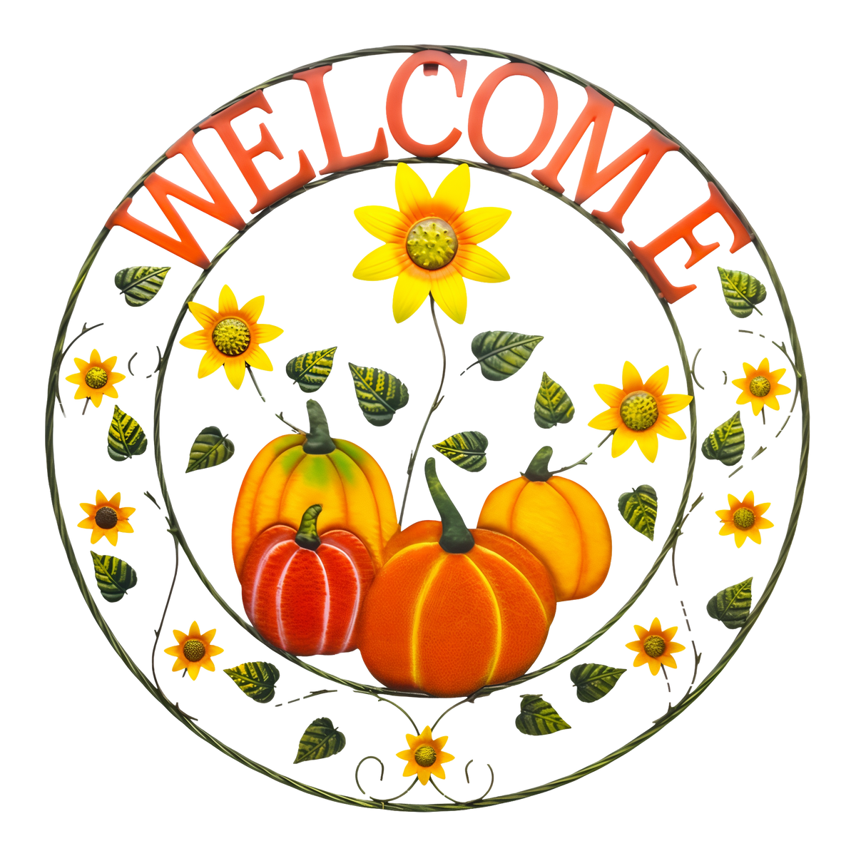 Cheap Carls 35 in. Welcome Pumpkin Wall Decor -- product image
