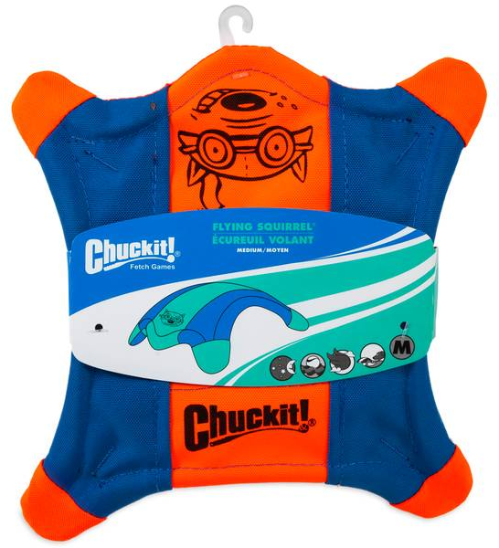 Chuckit! Flying Squirrel Canvas Fetch Dog Toy, Large size